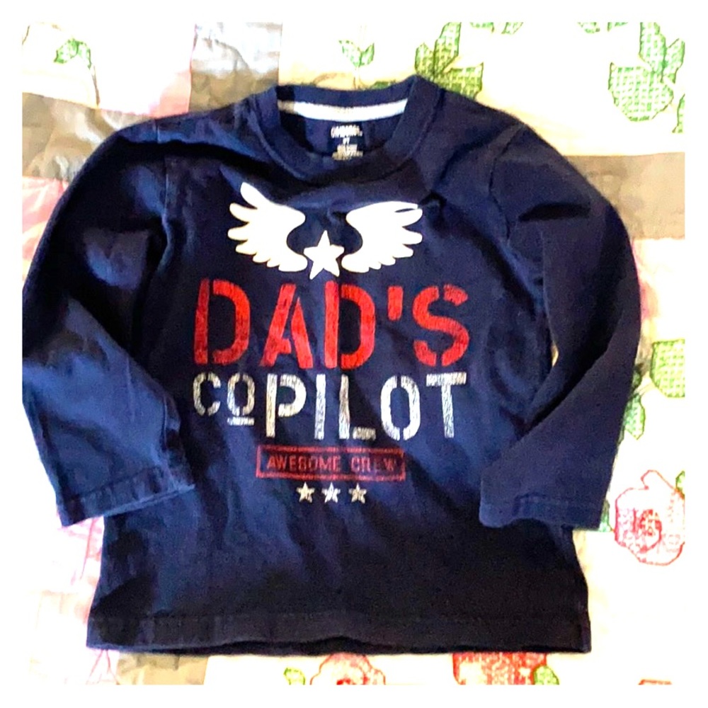 Navy Blue long sleeve Gymboree shirt 3t